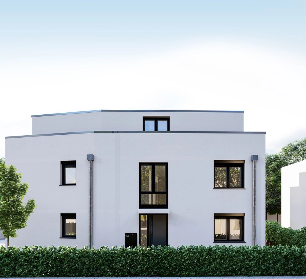 Visualisierung Immobilie Bauprojekt Bauvorhaben Aussenfassade in Nimburg der K&G Wohnbau GmbH